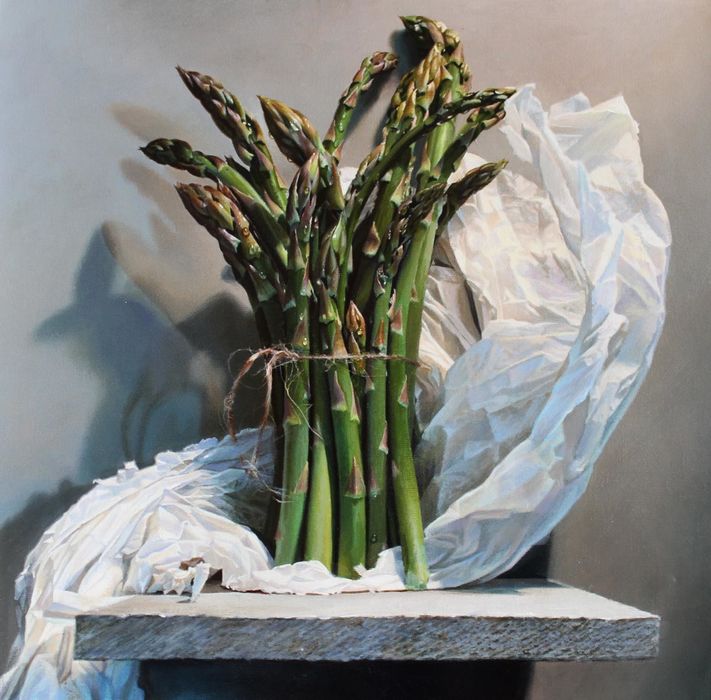 Asparagus and Tissue Paper (SOLD)