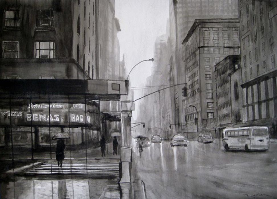 Benas Bar 'New York' Drawing (Sold)