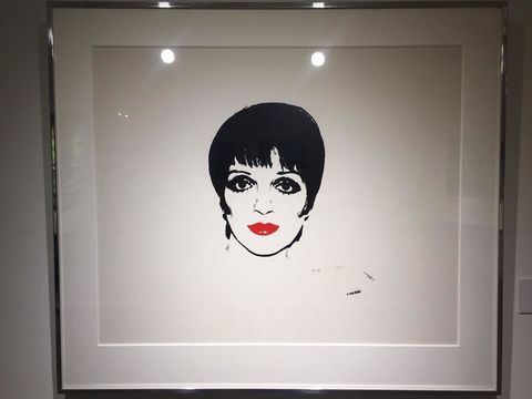 Warhol's unique screenprint of Liza Minnelli