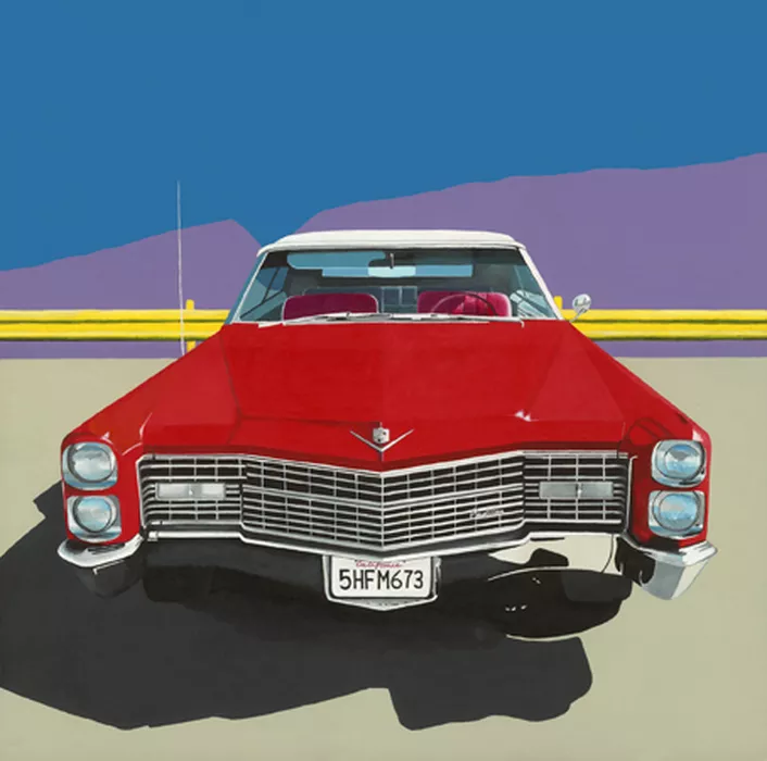 Large Red Cadillac (SOLD)