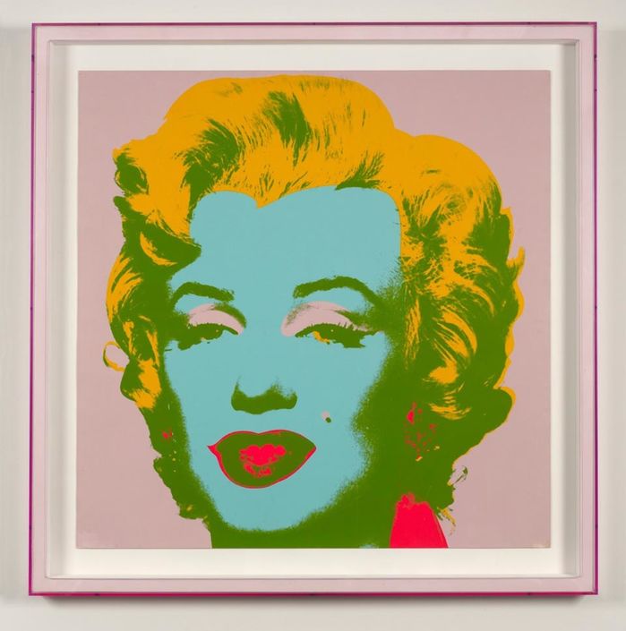 Marilyn (pink green yellow blue) (SOLD)
