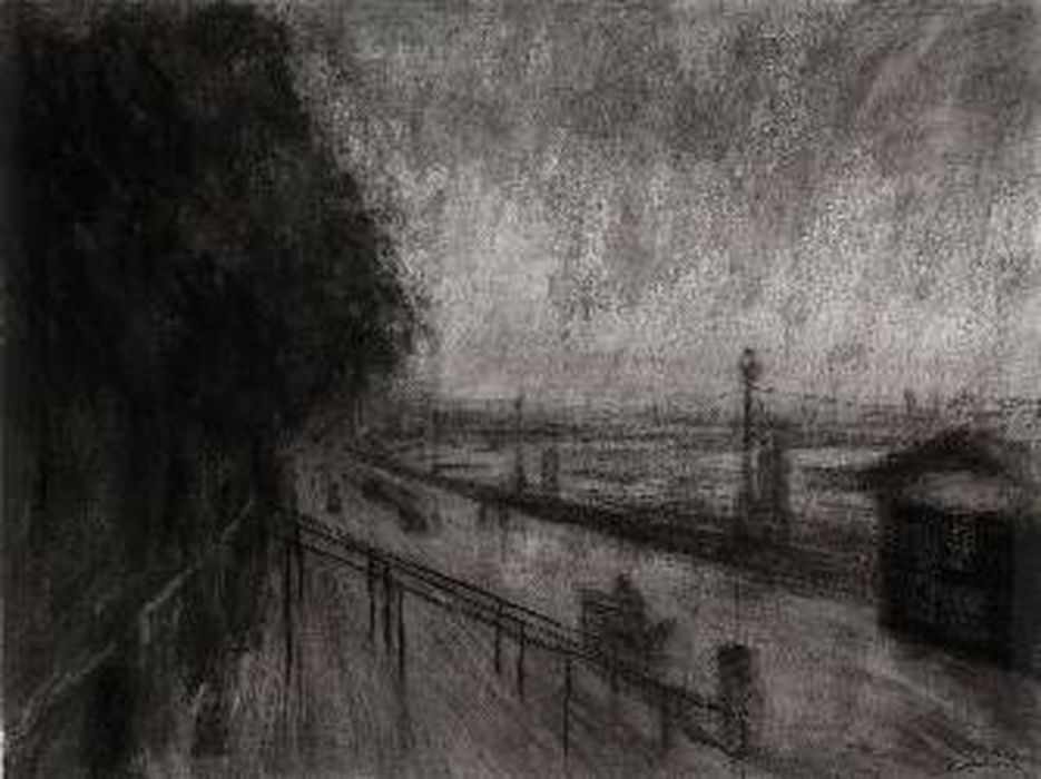 Embankment Rain 'Drawing' (Sold)
