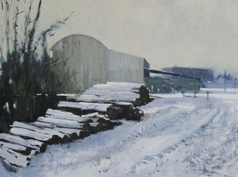 Timber Yard Winter (SOLD)